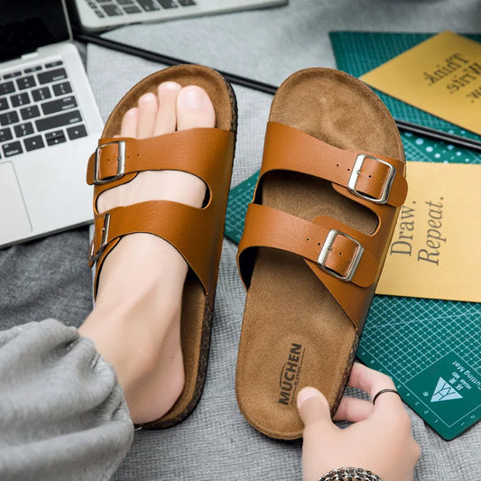 Birken Slippers Men's Women's Classic Cork One Slipper Outdoor Slippers Soft Breathable